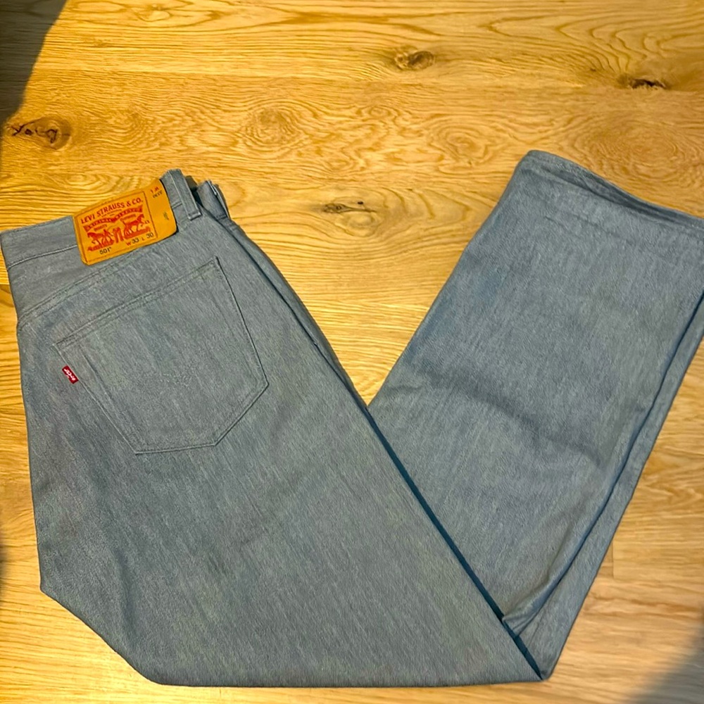 Levi grey 501 new 33x30